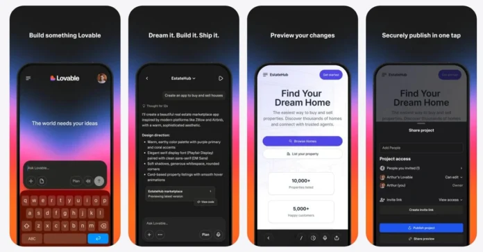 Lovable AI-appbyggare